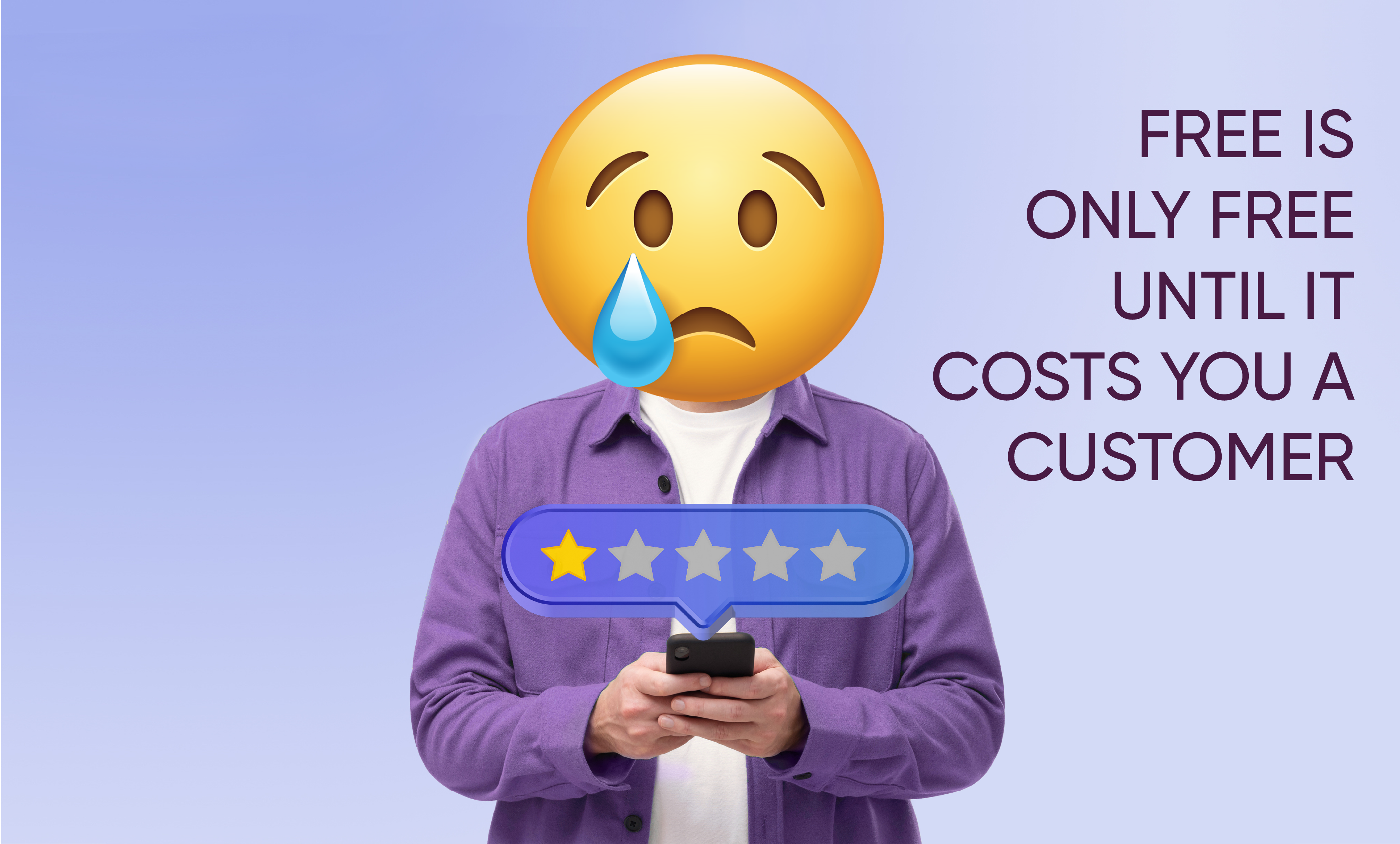 Never make your customer feel like 🥶 🤯 😡 😠 😤 🤢 🤮 😢 😭 😞 🤕 🙄 😒 😬 😒 😮‍💨 again.